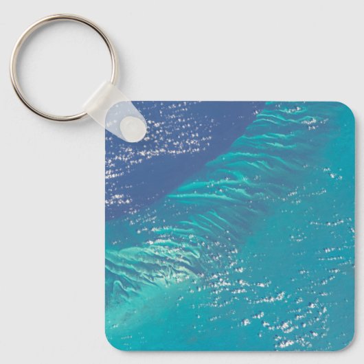 Der Atlantik vor der Küste der Bahamas Schlüsselanhänger (Vorderseite)