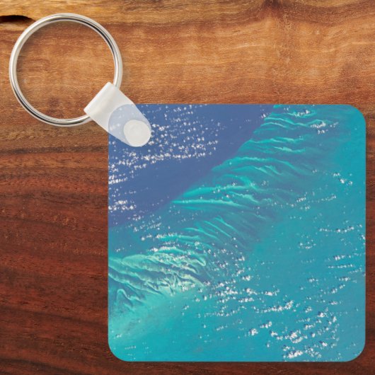 Der Atlantik vor der Küste der Bahamas Schlüsselanhänger (Vorderseite)
