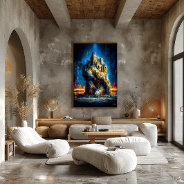 Der Atlas der Ruine – Monumentaler Expressionist Poster