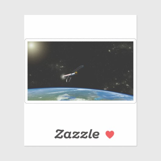 Der Atlas V541 startet im Orbit. Aufkleber (Blatt)