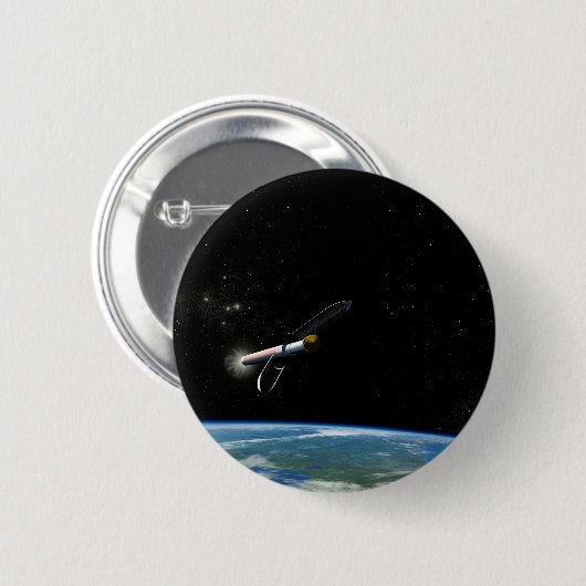 Der Atlas V541 startet im Orbit. Button (Vorne & Hinten)