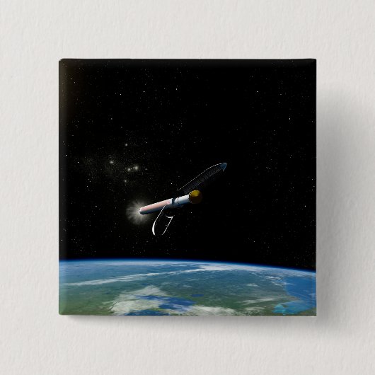 Der Atlas V541 startet im Orbit. Button (Vorderseite)