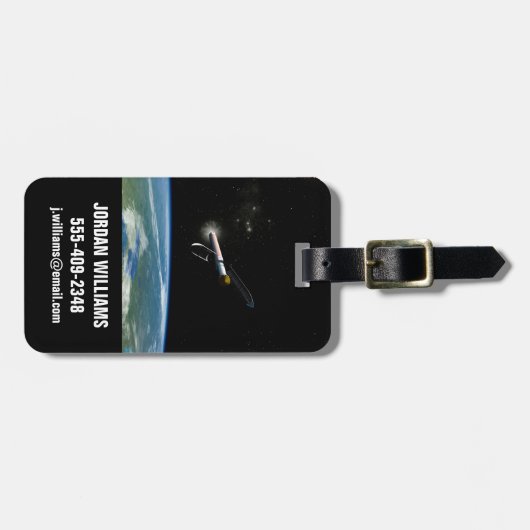 Der Atlas V541 startet im Orbit. Gepäckanhänger (Vorderseite horizontal)