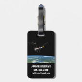 Der Atlas V541 startet im Orbit. Gepäckanhänger (Rückseite vertikal)