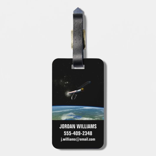 Der Atlas V541 startet im Orbit. Gepäckanhänger (Rückseite vertikal)