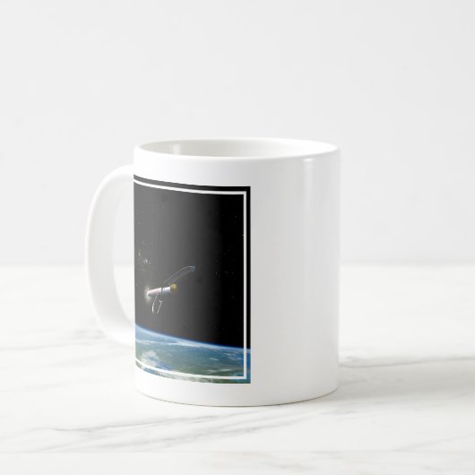 Der Atlas V541 startet im Orbit. Kaffeetasse (Vorderseite Links)