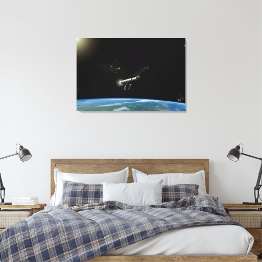 Der Atlas V541 startet im Orbit. Leinwanddruck (Insitu (Schlafzimmer))