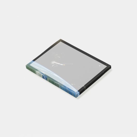 Der Atlas V541 startet im Orbit. Post-it Klebezettel (angewinkelt)