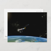 Der Atlas V541 startet im Orbit. Postkarte (Vorne/Hinten)