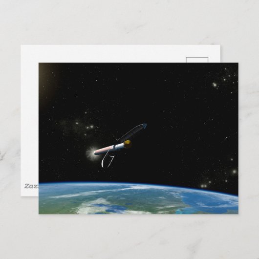Der Atlas V541 startet im Orbit. Postkarte (Vorne/Hinten)
