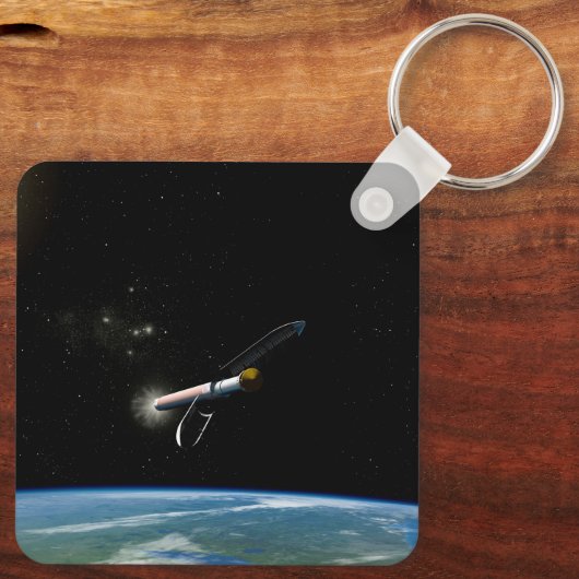 Der Atlas V541 startet im Orbit. Schlüsselanhänger (Rückseite)