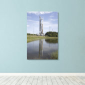 Der Atlas V/Centaur kommt auf der Startcompl an Leinwanddruck (Insitu (Holzboden))