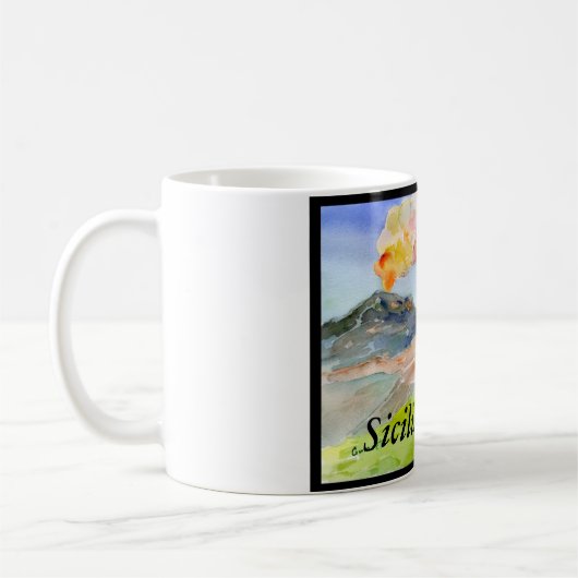 Der Ätna Sicilia Kaffeetasse (Links)