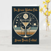 Der Atomic Martini Club Atomic Bomb Cocktail Karte (Gelbe Blume)