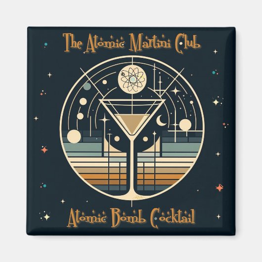 Der Atomic Martini Club Atomic Bomb Cocktail Magnet (Vorne)