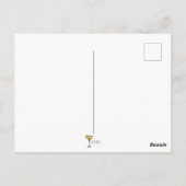 Der Atomic Martini Club Atomic Bomb Cocktail Postkarte (Rückseite)