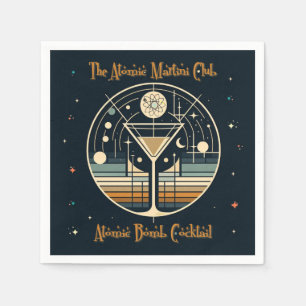 Der Atomic Martini Club Atomic Bomb Cocktail Serviette