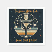 Der Atomic Martini Club Atomic Bomb Cocktail Serviette (Vorderseite)