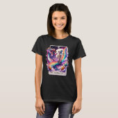 Der Audacity Mermaid Skeleton Tarot Card T - Shirt (Vorne ganz)
