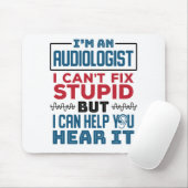 Der Audiologe kann die gestohlene Hilfe nicht repa Mousepad (Mit Mouse)