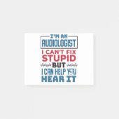 Der Audiologe kann die gestohlene Hilfe nicht repa Post-it Klebezettel (Vorderseite)