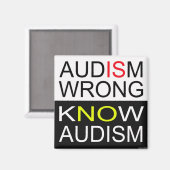 Der Audismus ist falsch. Magnet (Vorderseite/Rückseite)