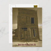 Der Aufenthaltsraum mit Blick auf die Postkarte (Vorne/Hinten)