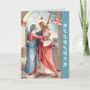 Der auferstandene Christus grüßt seine Mutter (MH0 Karte