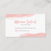 Der auffällige Flamingo Visitenkarte (Rückseite)