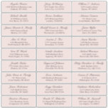 Der Aufkleber für die Adresse eines Hochzeitgästen<br><div class="desc">Einfach zu personalisieren,  Namen und Adressen / individuelle Hochzeitsadressen Etikettenaufkleber für Gäste. Rosa Rosa Farbe</div>