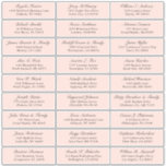 Der Aufkleber für die Adresse eines Hochzeitgästen<br><div class="desc">Einfach zu personalisieren,  Namen und Adressen / individuelle Hochzeitsadressen Etikettenaufkleber für Gäste. Rosa Rosa Farbe</div>