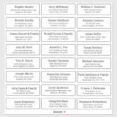 Der Aufkleber für die Eheratationsadressen kann in (Blatt)