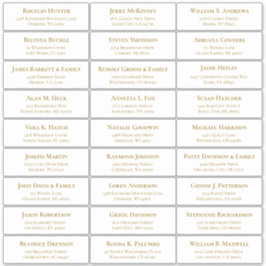 Der Aufkleber für die Eheratationsadressen kann in