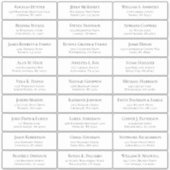 Der Aufkleber für die Eheratationsadressen kann in (Vorderseite)