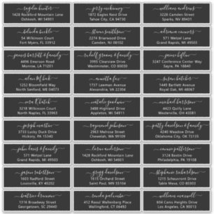 Der Aufkleber für die Eheratationsadressen kann in