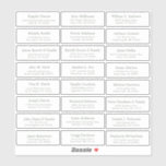 Der Aufkleber für die Eheratationsadressen kann in<br><div class="desc">Einfach zu personalisieren,  Namen und Adressen / individuelle Hochzeitsadressen Etikettenaufkleber für Gäste.</div>