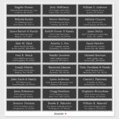 Der Aufkleber für die Eheratationsadressen kann in (Blatt)