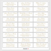 Der Aufkleber für die Eheratationsadressen kann in (Blatt)