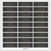 Der Aufkleber für die Eheratationsadressen kann in (Blatt)