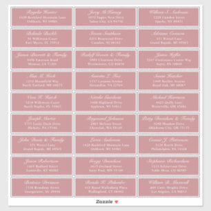 Der Aufkleber für die Eheratationsadressen kann in