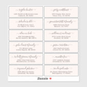 Der Aufkleber für die Eheratationsadressen kann in (Blatt)