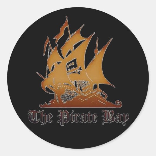 Der Aufkleber Pirate Bay (Vorderseite)