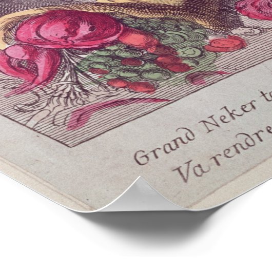 Der Aufruf von Jacques Necker am 16. Juli 1789 Poster (Ecke)