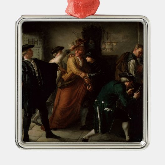Der Aufruhr von Esquilache Ornament Aus Metall (Vorne)