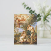 Der Aufstand Adams und der biblischen religiösen K Postkarte (Stehend Vorderseite)