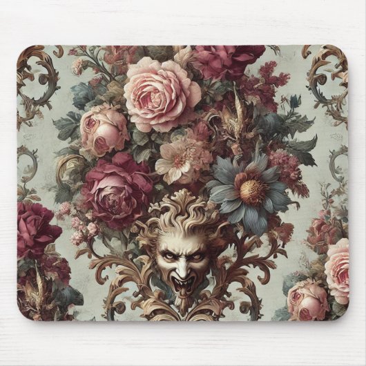 🌺 Der Aufstand zum Blühen - Gotisch Viktorianisch Mousepad (Vorne)