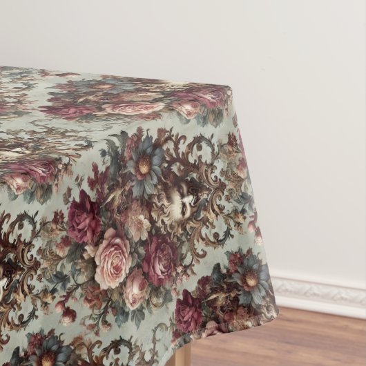 Der Aufstand zum Blühen - gotisches Mittelmuster Tischdecke (Beispiel)