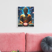 Der aufsteigende Buddha Leinwanddruck (Insitu (Wohnzimmer))
