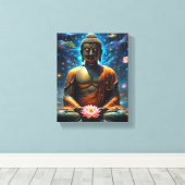 Der aufsteigende Buddha Leinwanddruck (Insitu (Holzboden))