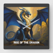 Der Aufstieg der Wall-Uhr im Drachen Quadratische Wanduhr (Vorderseite)